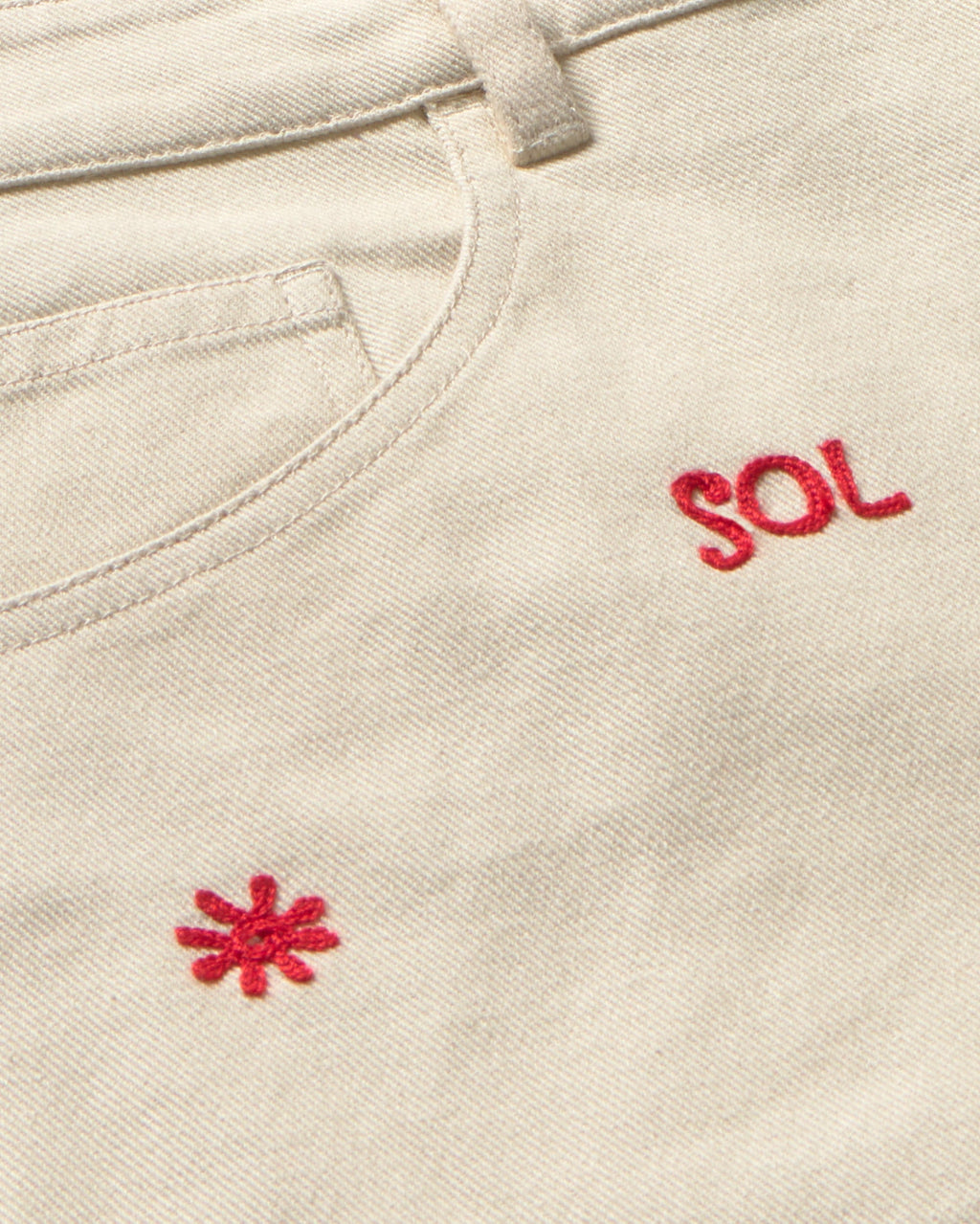 Short crudo sol chain Luisa sostenible - silueta 2