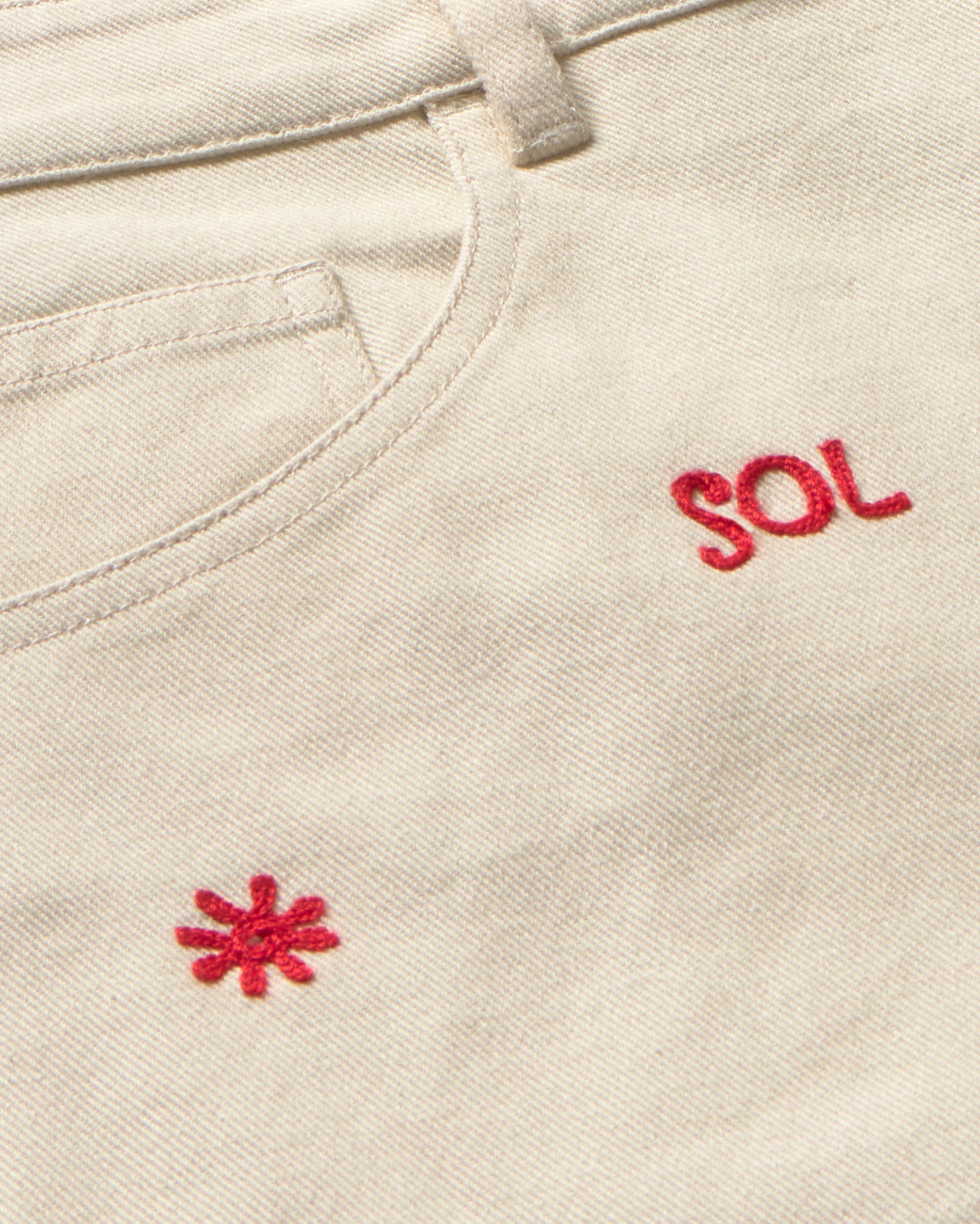 Short crudo sol chain Luisa sostenible - silueta 2