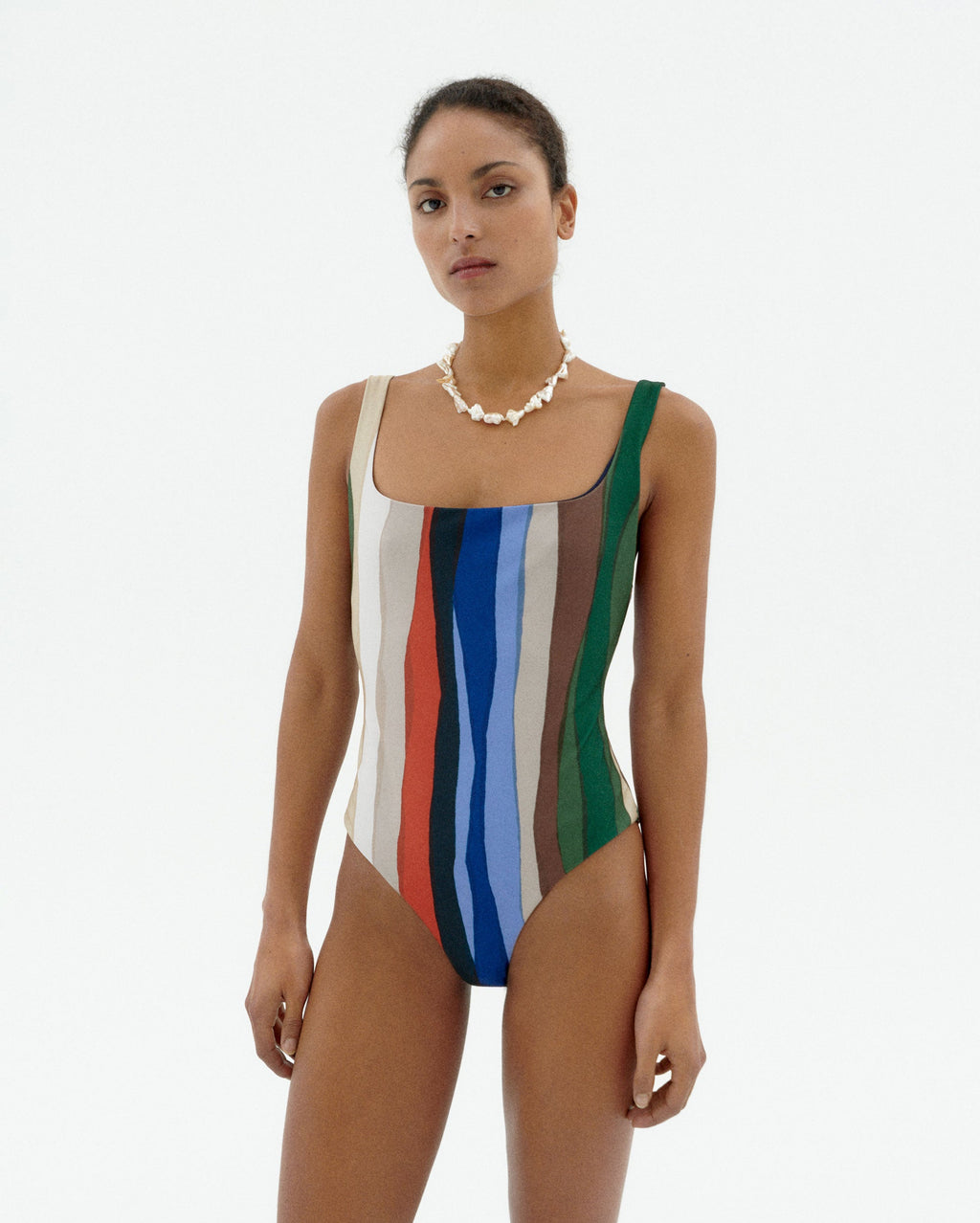 Bañador una pieza multicolor río Amalfi sostenible-1