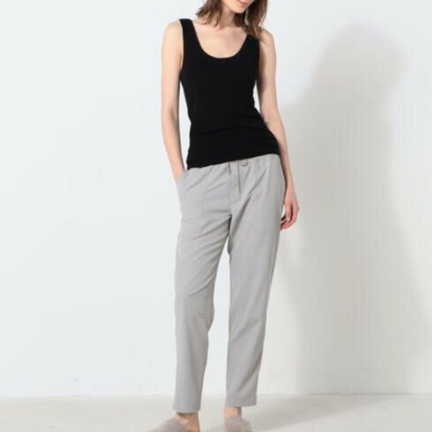 Top Sin Mangas Tencel Cachemira Con Escote Abierto - Negro - Mujer