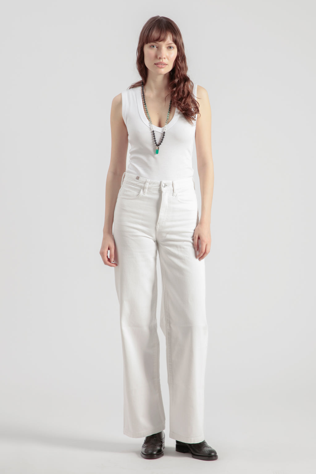 Wide-Leg Broek Silene Colored - Wit - Dames