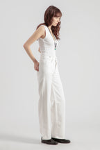 Wide-Leg Broek Silene Colored - Wit - Dames