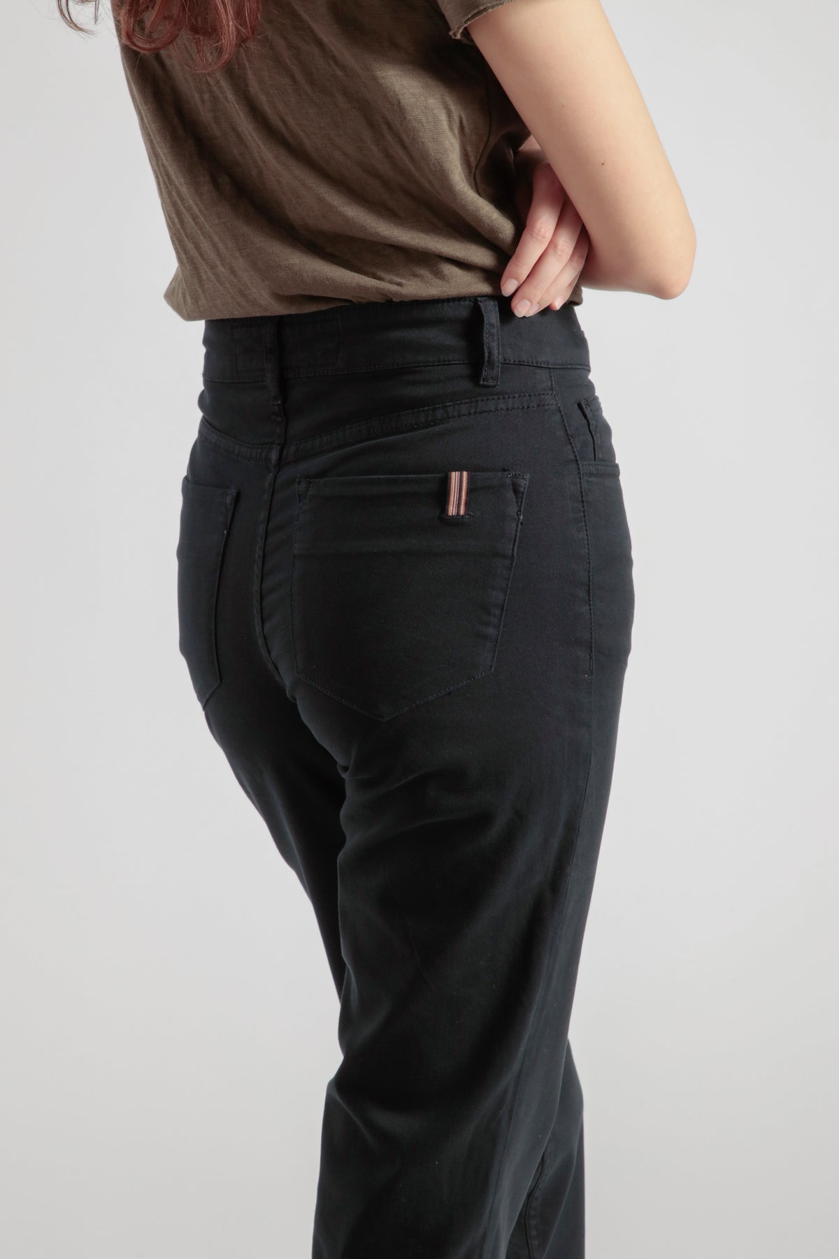 Pantaloni dritti Absinthe in gabardine - Blu notte - Donna