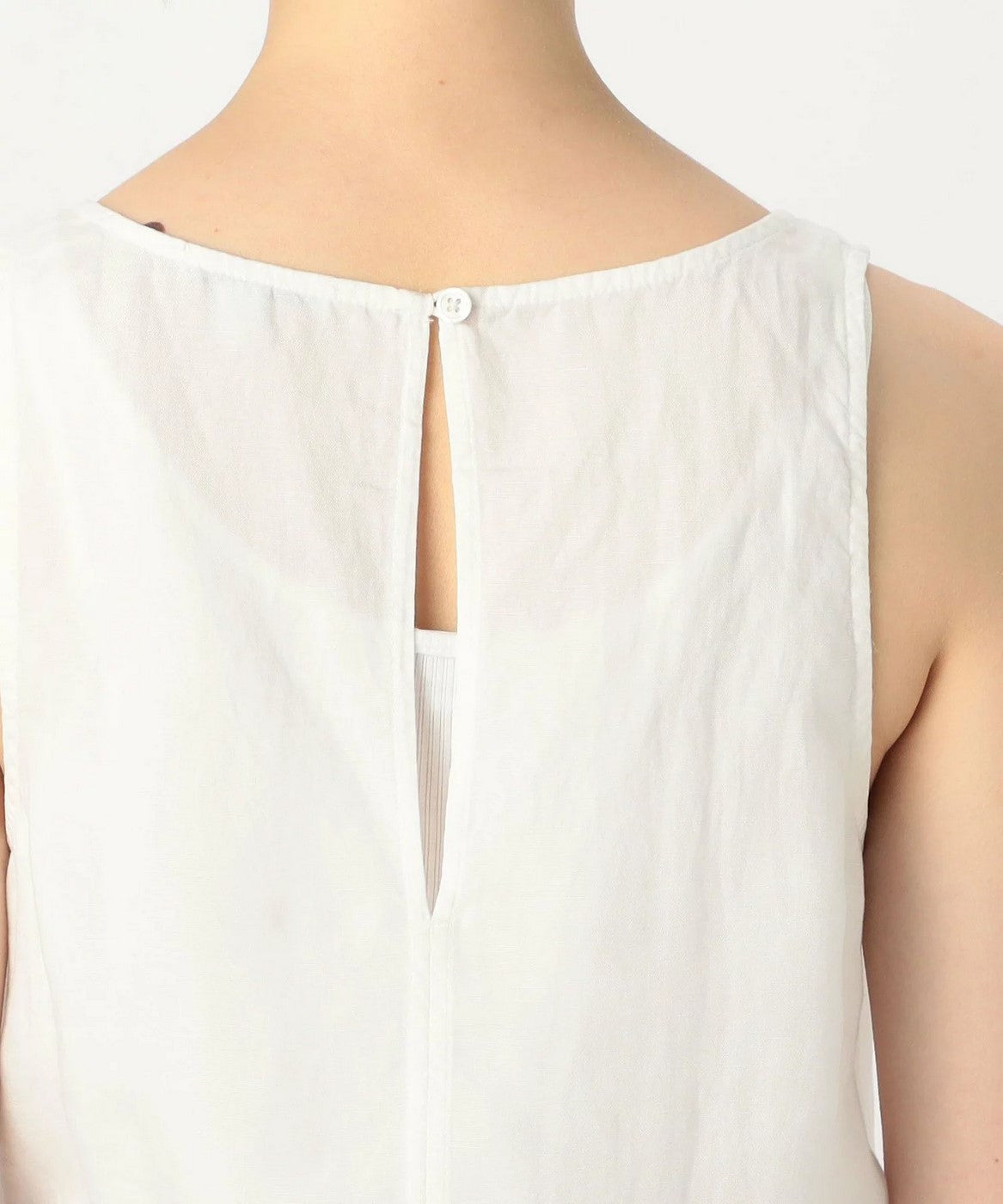 Tencel Linen Blend Romper - Everest White Pigment - Women