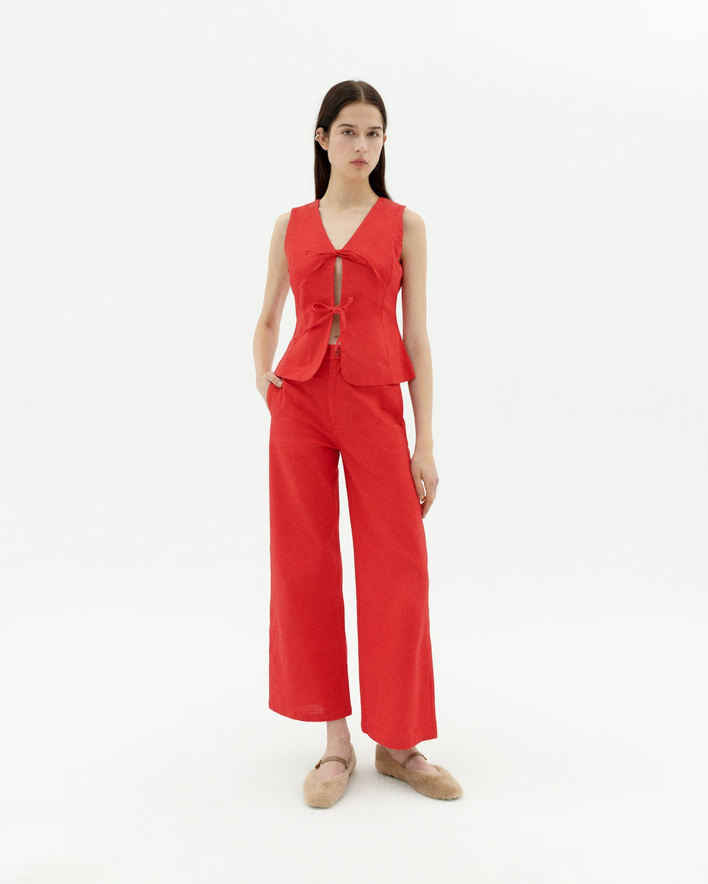 Top rojo Elise sostenible-2