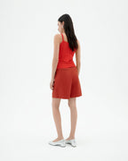 Nadine Knitted Strappy Top - Red