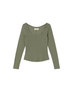 Top green hemp Nadia sostenible silueta - 1