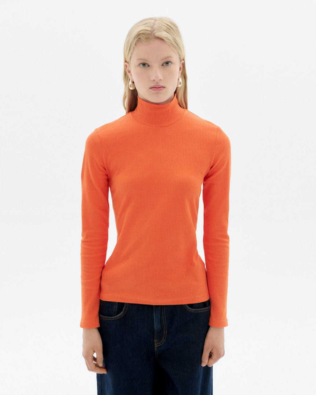 Orange polotopp i hampa Aine hållbar - 1