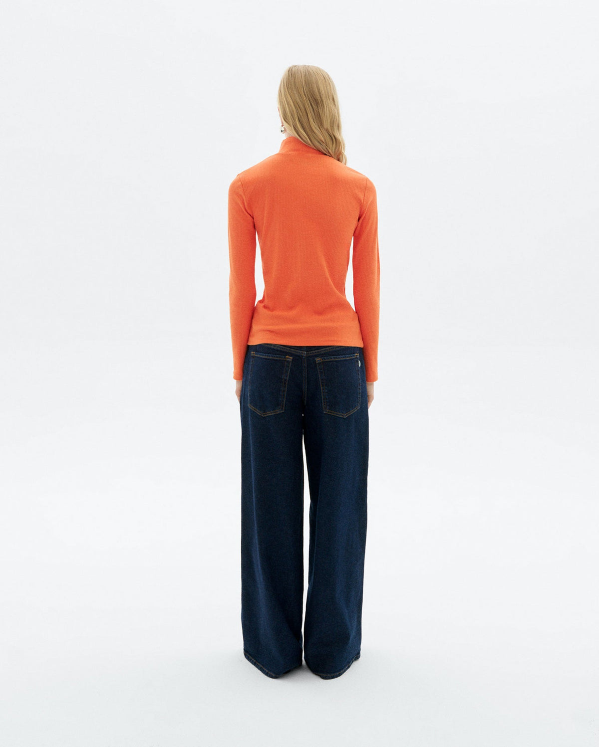 Orange polotopp i hampa Aine hållbar - 4