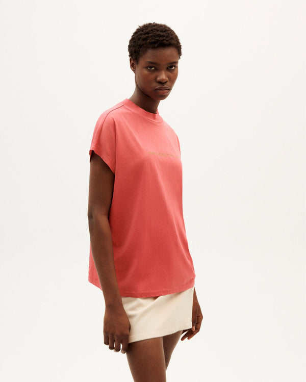 Rosa T-Shirt Here Comes The Sun nachhaltig-1
