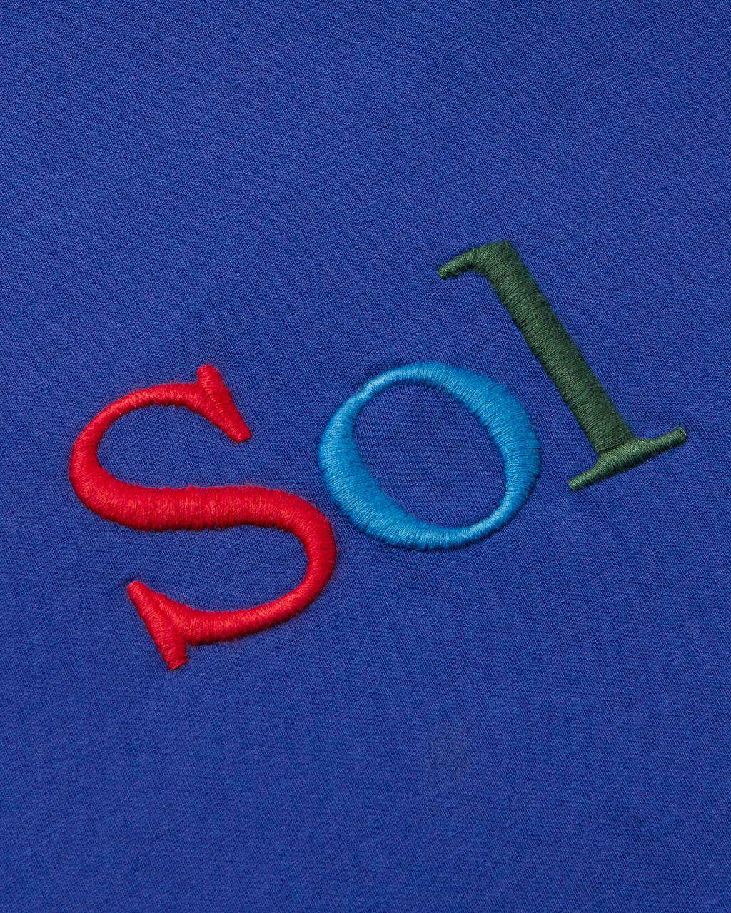 Blå t-shirt sol typ Volta hållbar - silhuett 3