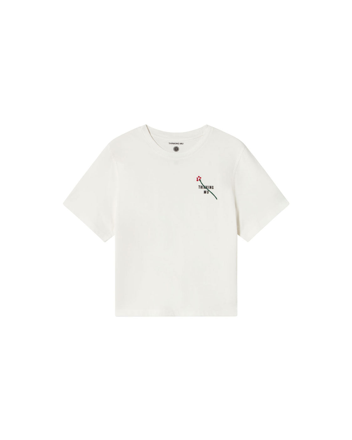 Camiseta bordada flor TM Lucia sostenible silueta - 1