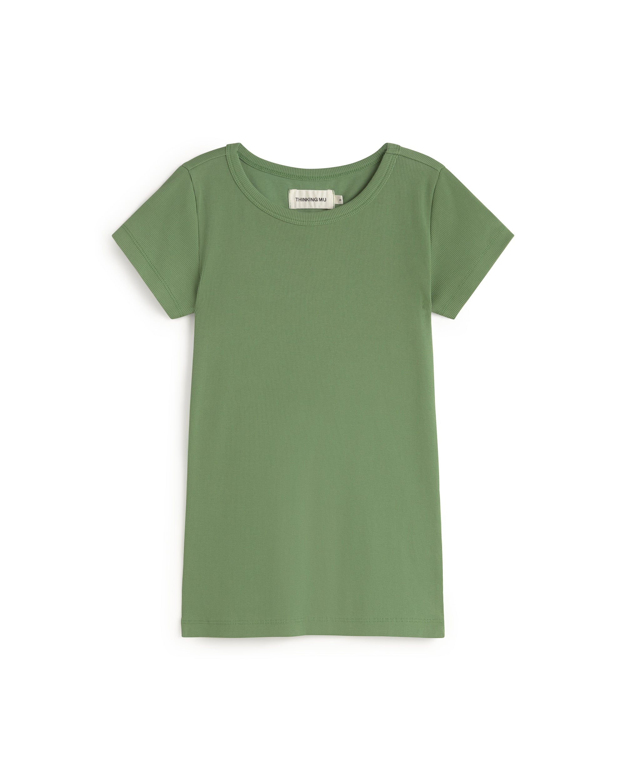 Camiseta slim verde Mirna-R sostenible silueta - 1