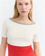 T-Shirt Slim Zura - Rouge