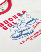 Camiseta contrast red bodega sol Zowie R sostenible silueta - 2