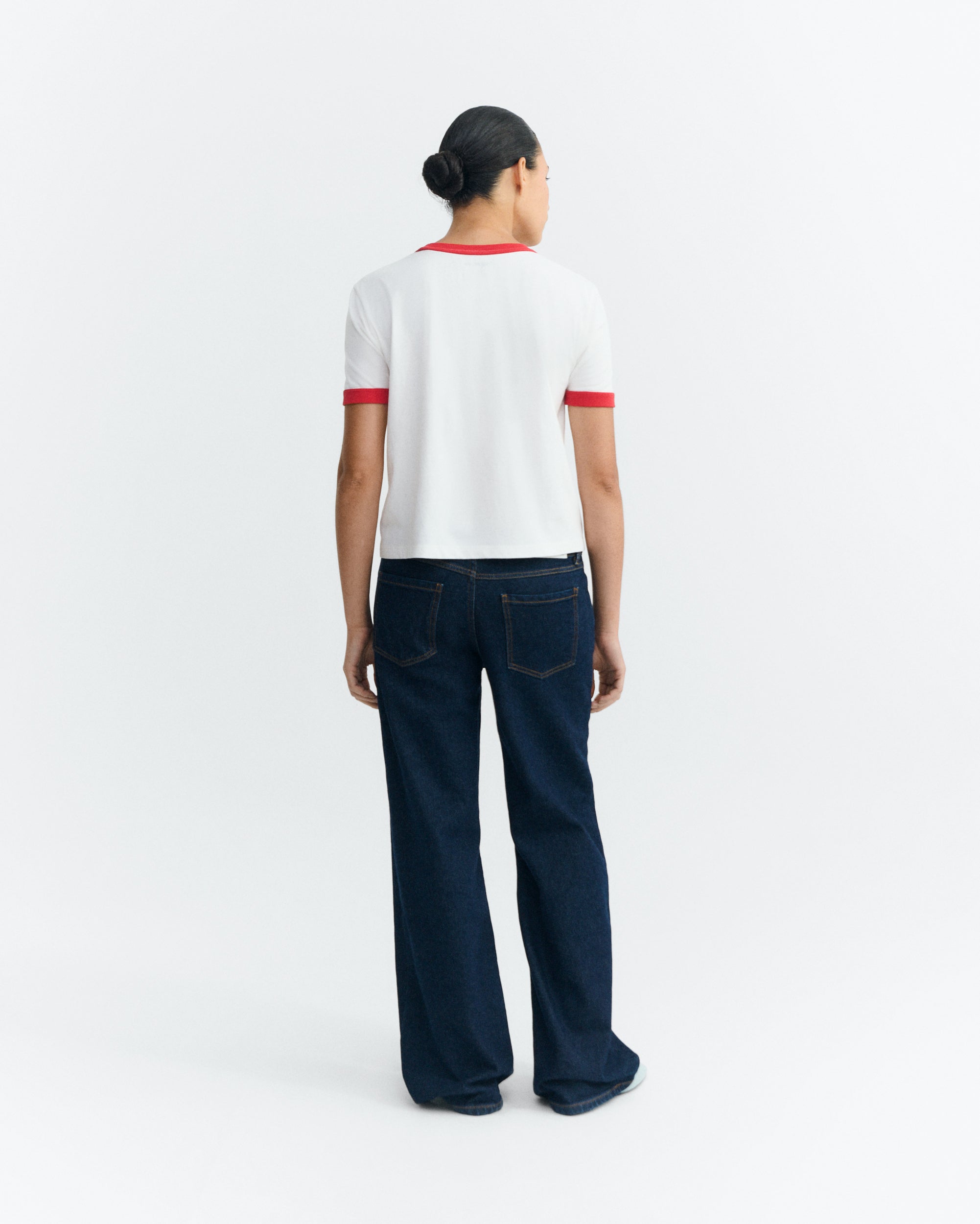 Camiseta contrast rojo bodega sol Zowie R sostenible - 4