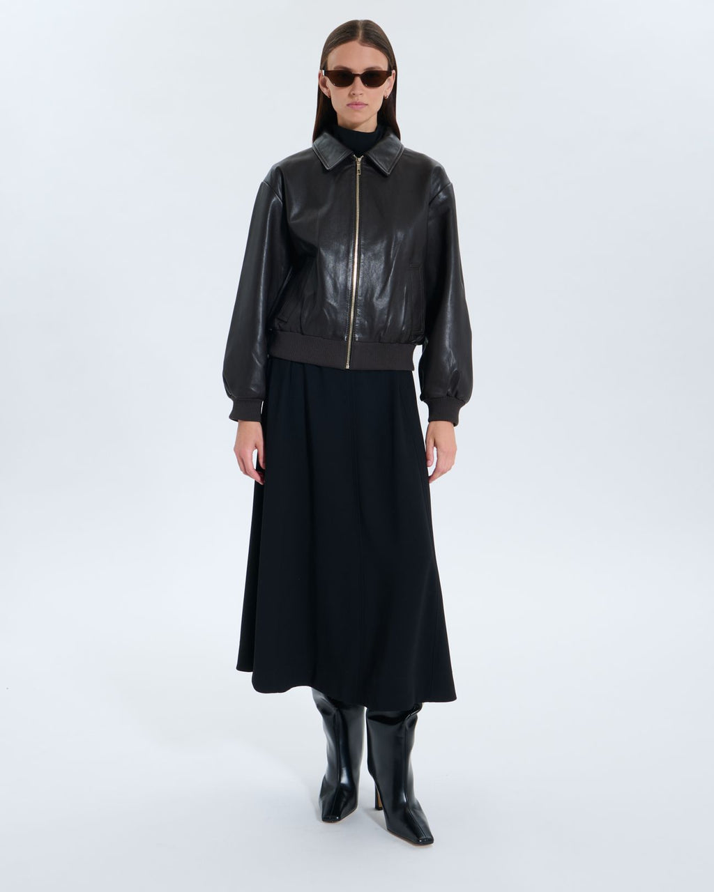 Veste Virgile chocolat en cuir_1