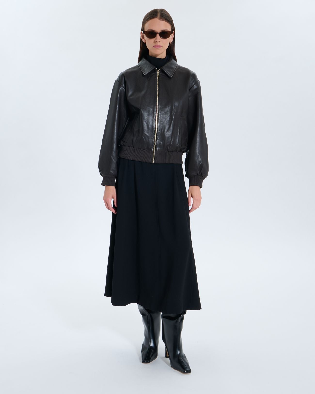 Veste Virgile chocolat en cuir_1