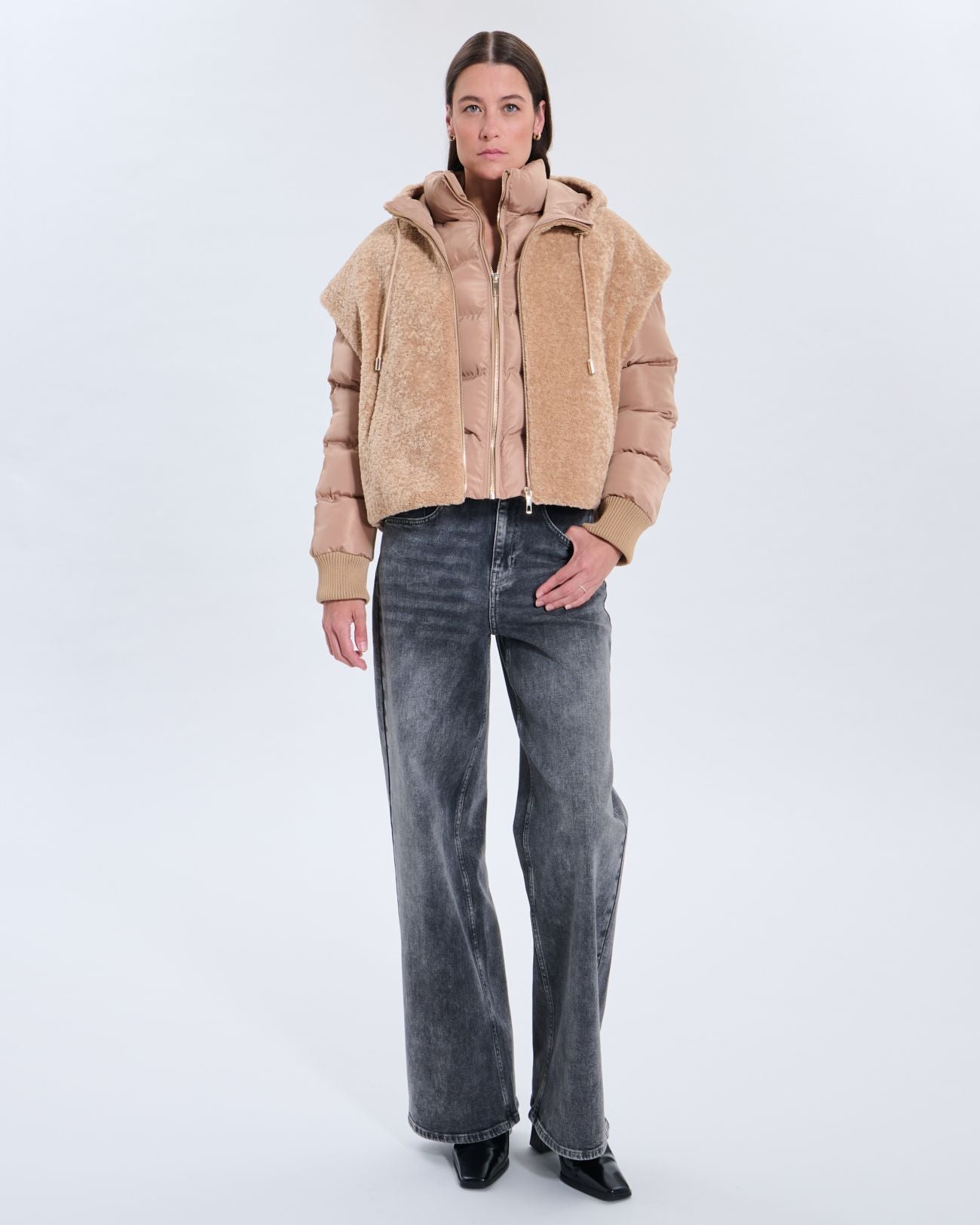 Plumífero Marguerite camel_1