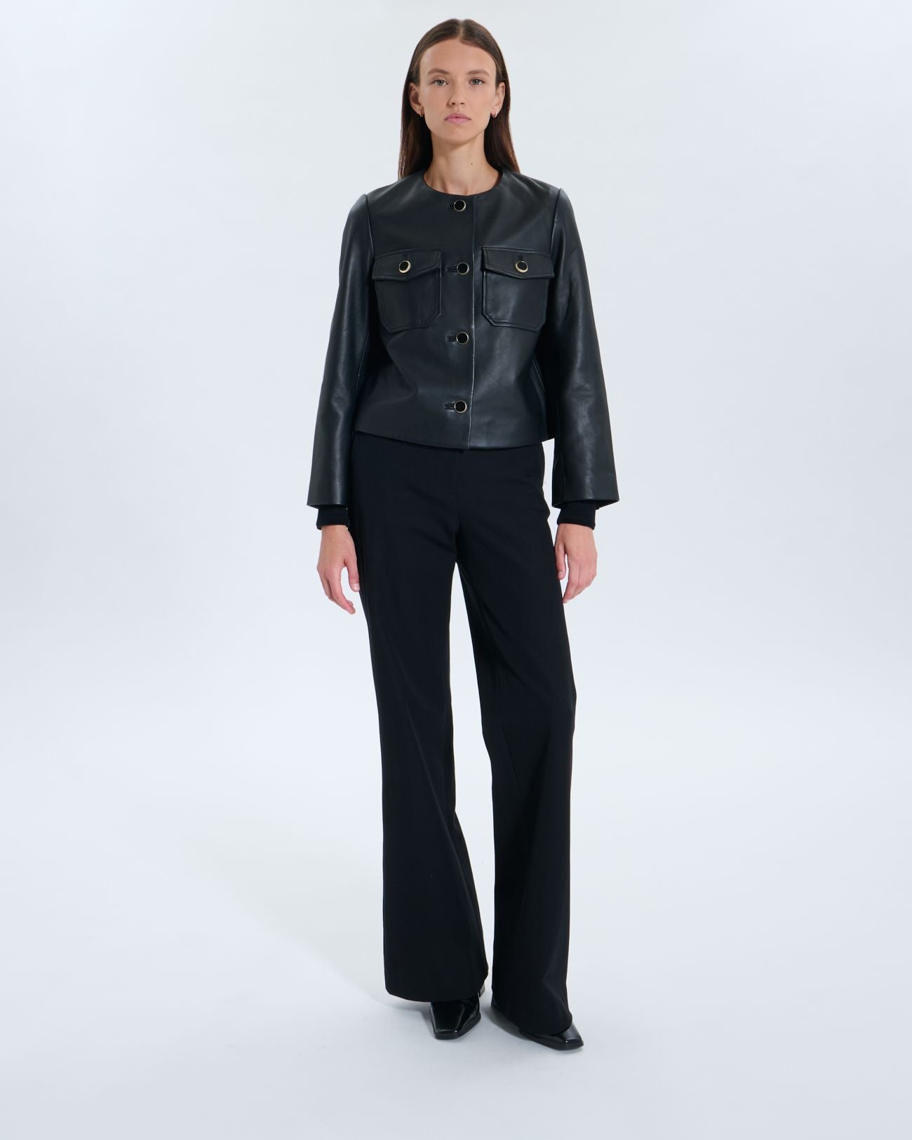 Volia black leather jacket_1