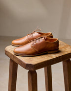 Alphonse Derbies - Honey Pull-Up Leather