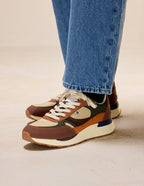 Baskets Basses Anael - Marron Kaki Écru - Homme