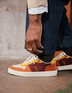 Zapatillas bajas Arthur - Ladrillo mostaza topo