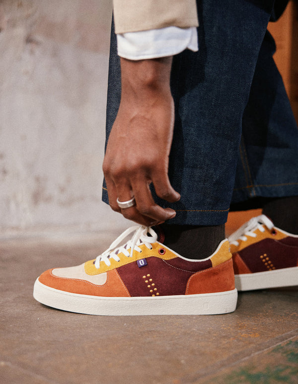 Low Sneakers Arthur - Mustard Taupe Brick
