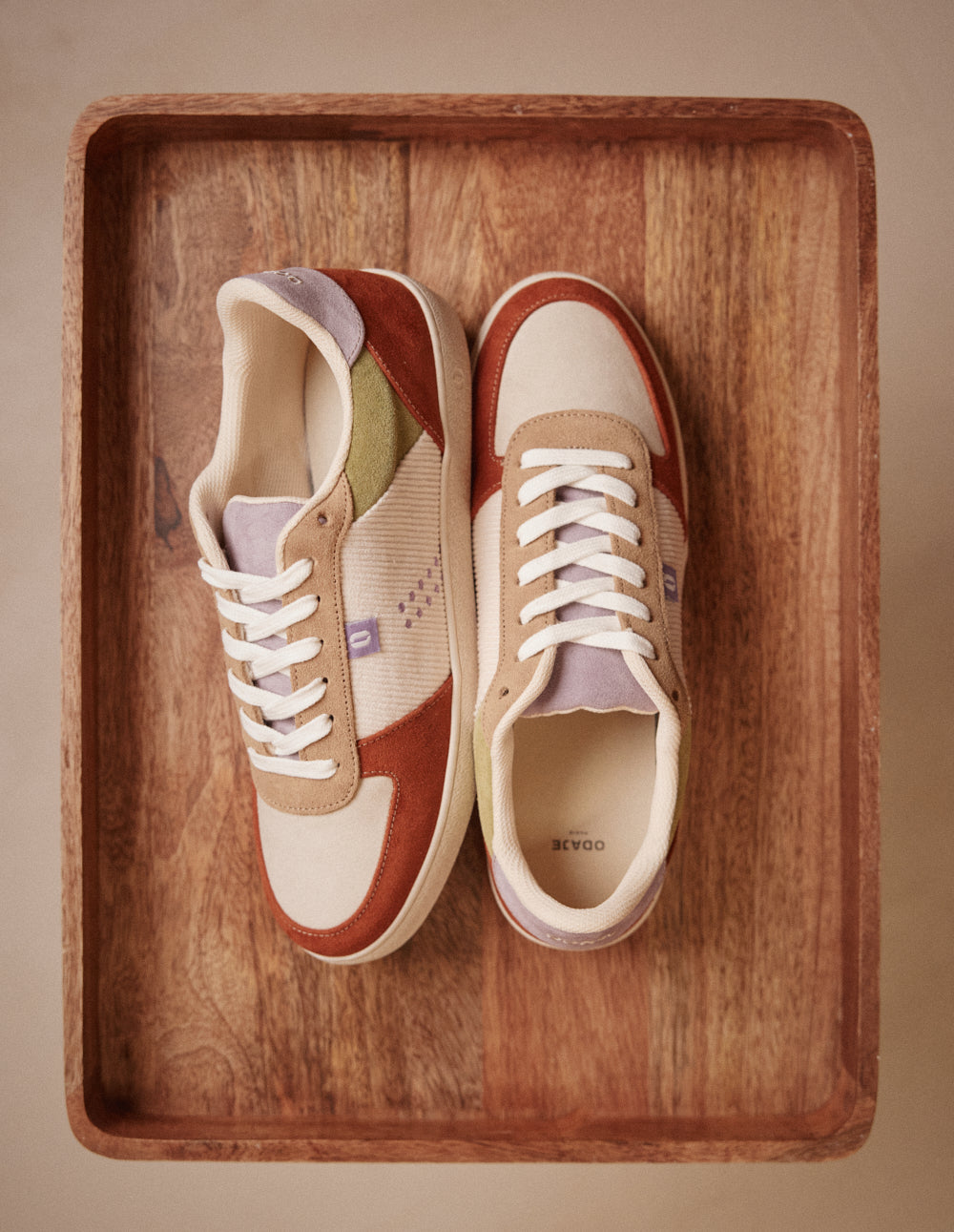 Baskets Basses Marie - Brique Écru Beige - Femme