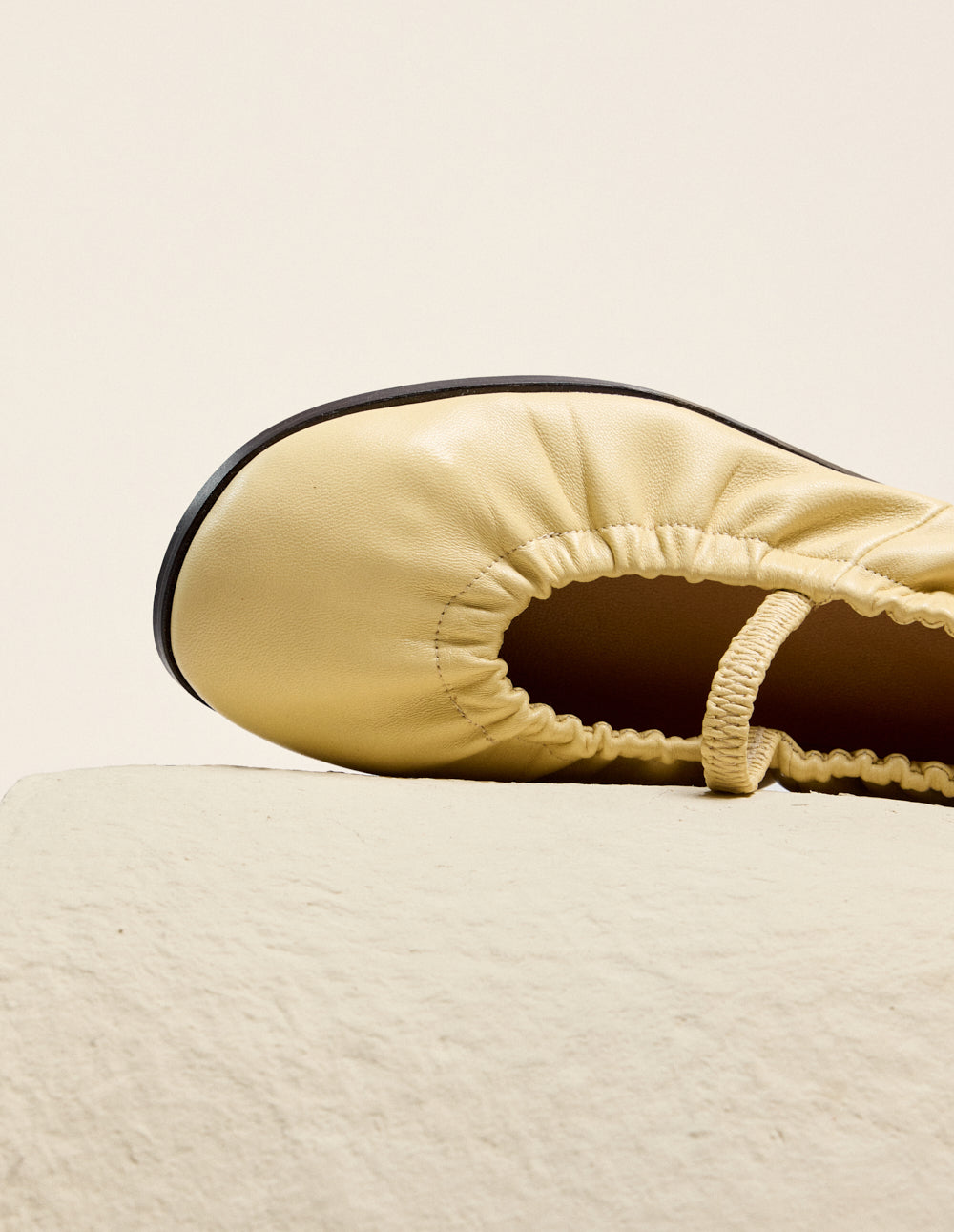 Ballerines Miluna - Cuir Amande - Femme