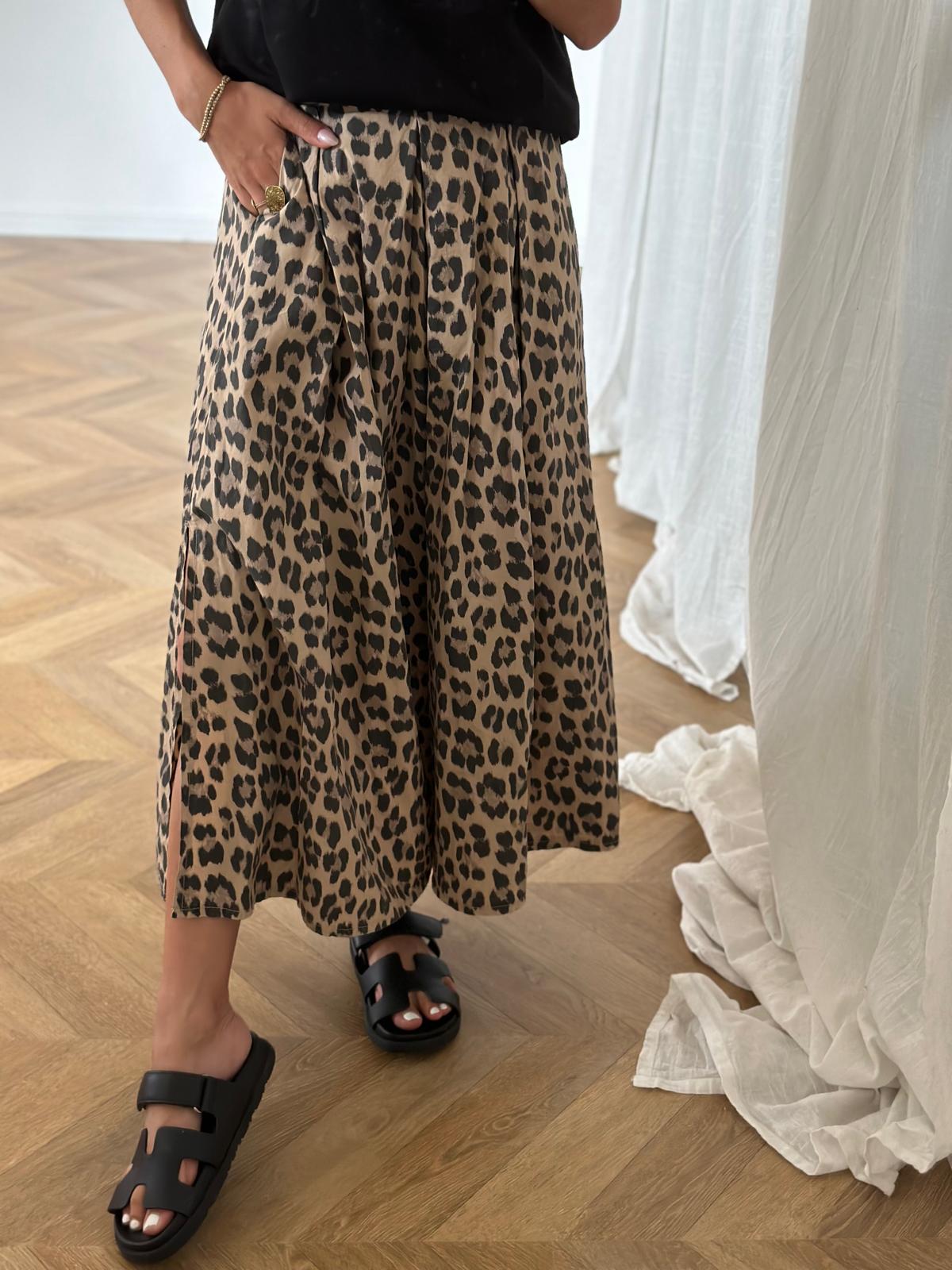 Janna Leopard Skirt