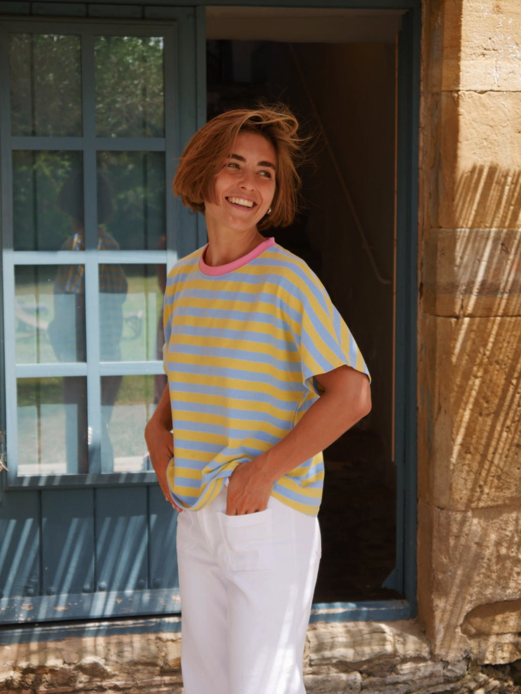 Camiseta Nunu Azul y Amarilla