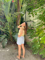 Mina Shorts Blue Y Yellow