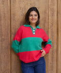 Jersey Paola Fucsia Y Verde