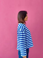 Camiseta Núria Azul Y Amarilla