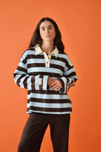 Camiseta Filipa Marrón y Celeste