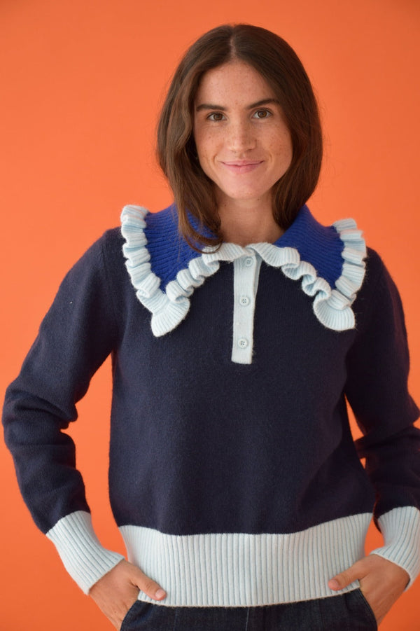 Jersey de punto marino Sophie
