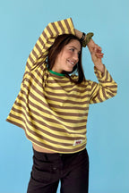 T-Shirt Núria Jaune Et Marron