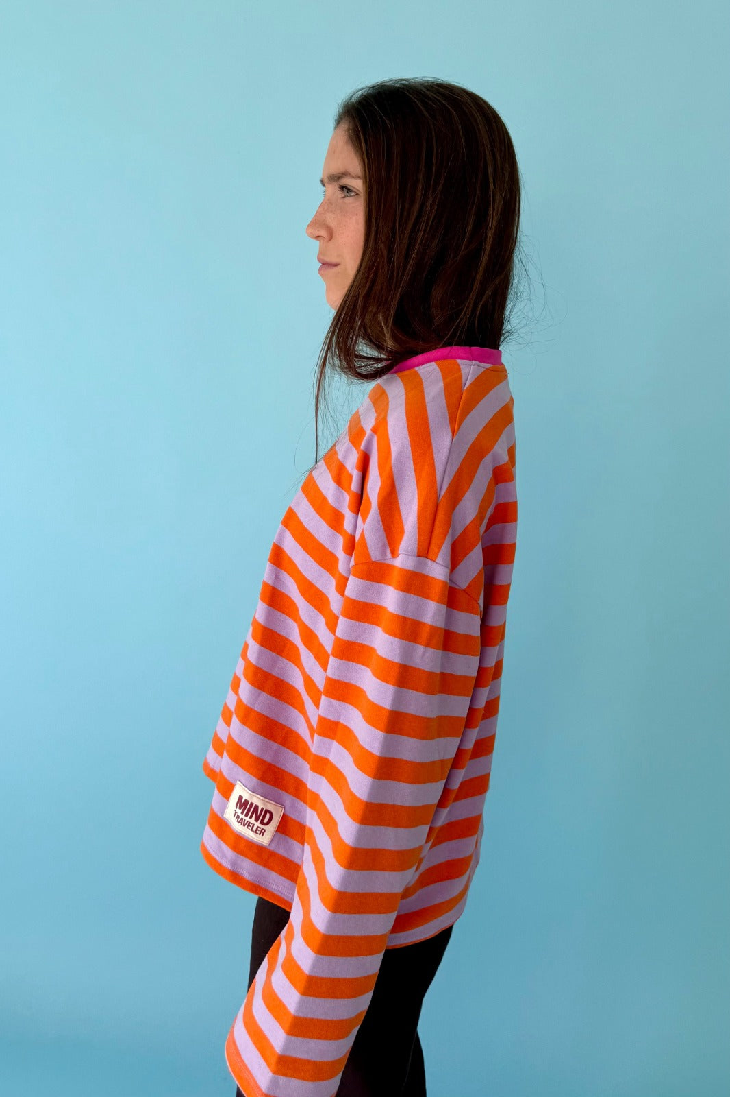 Núria Lavender And Orange T-Shirt