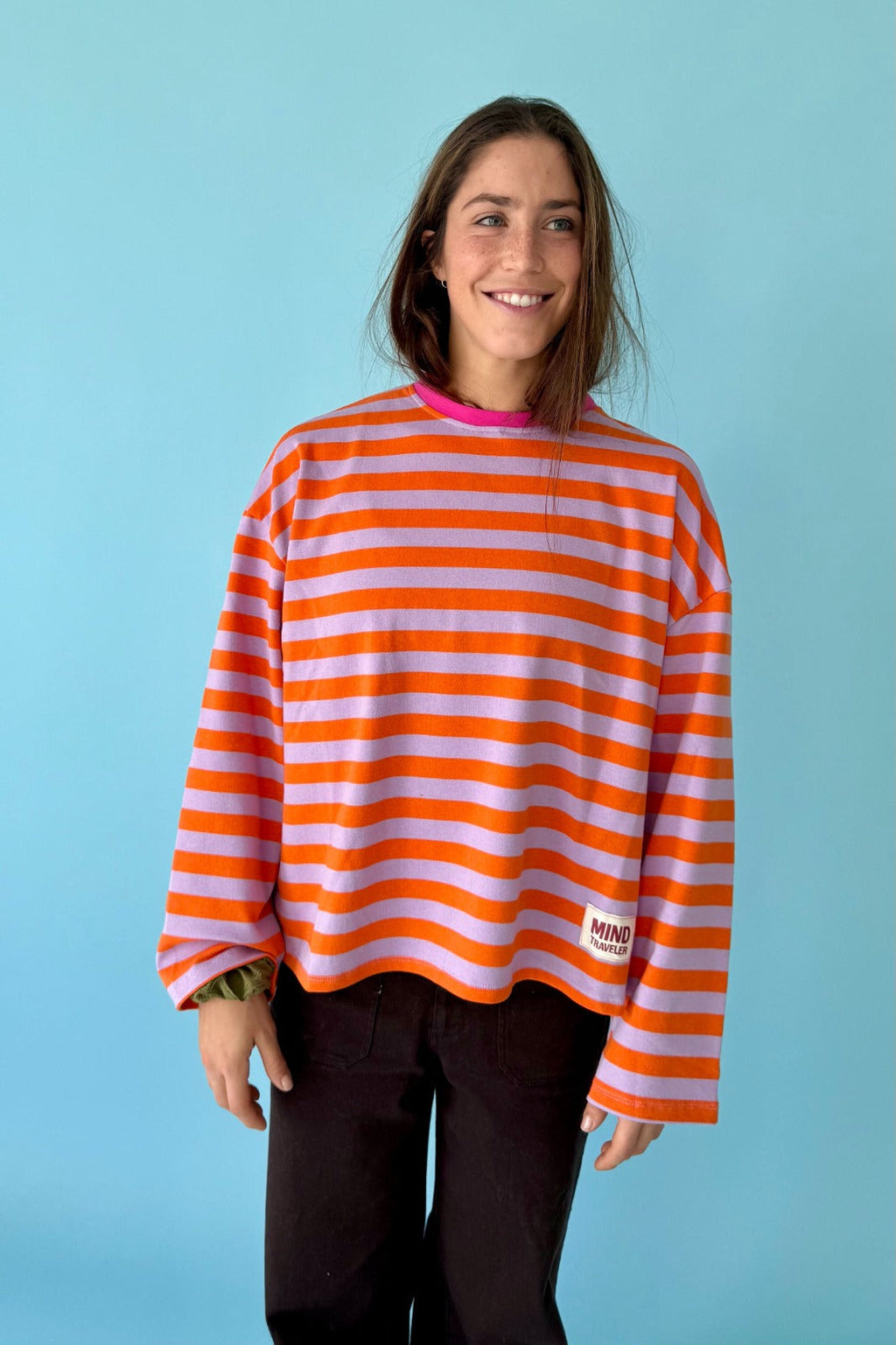 Núria Lavender And Orange T-Shirt