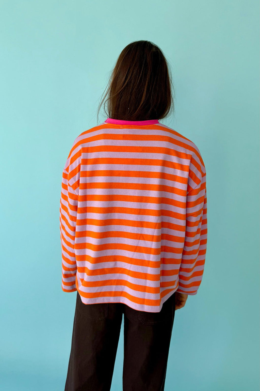 Núria Lavender And Orange T-Shirt