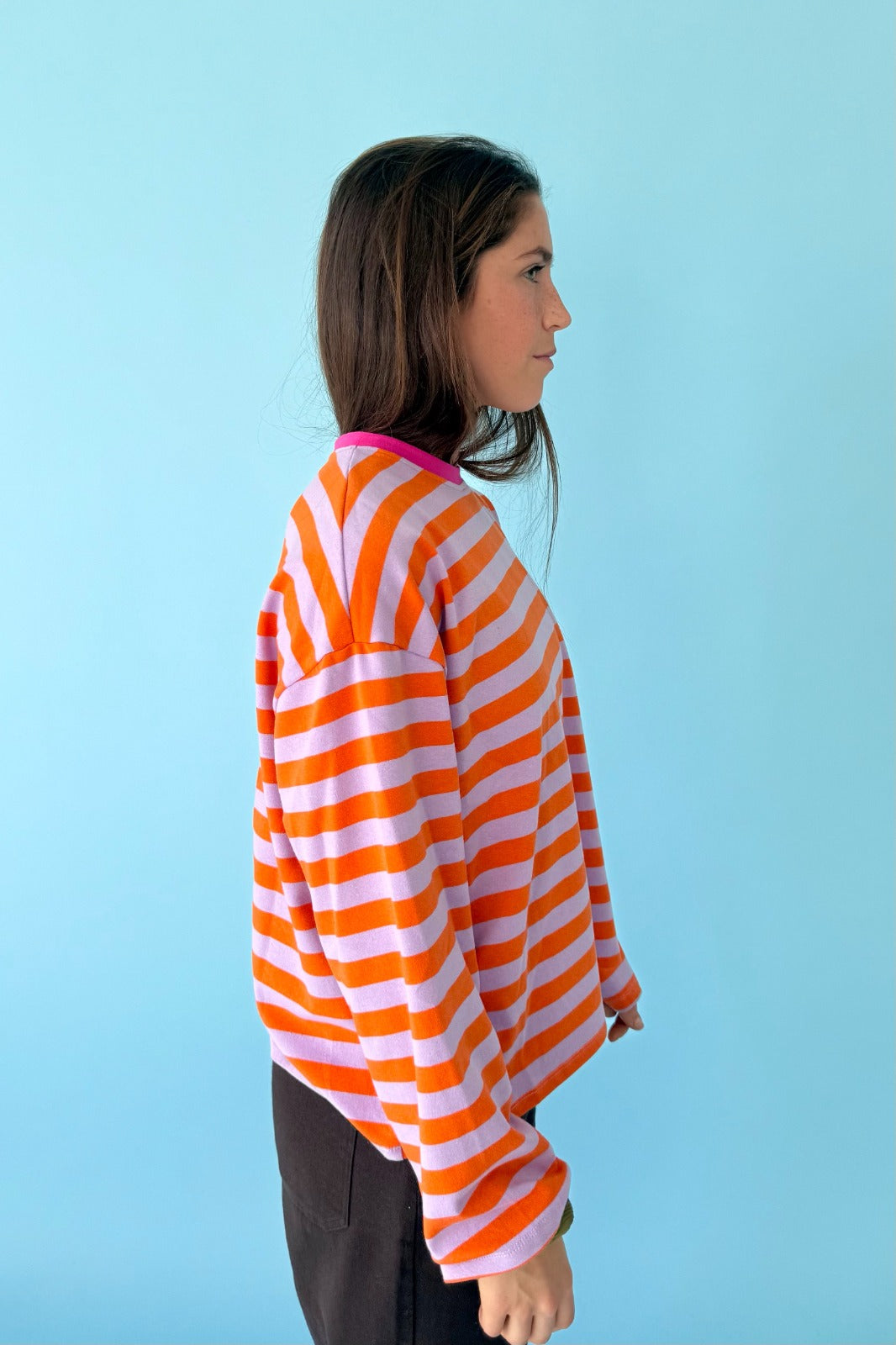 Núria Lavender And Orange T-Shirt