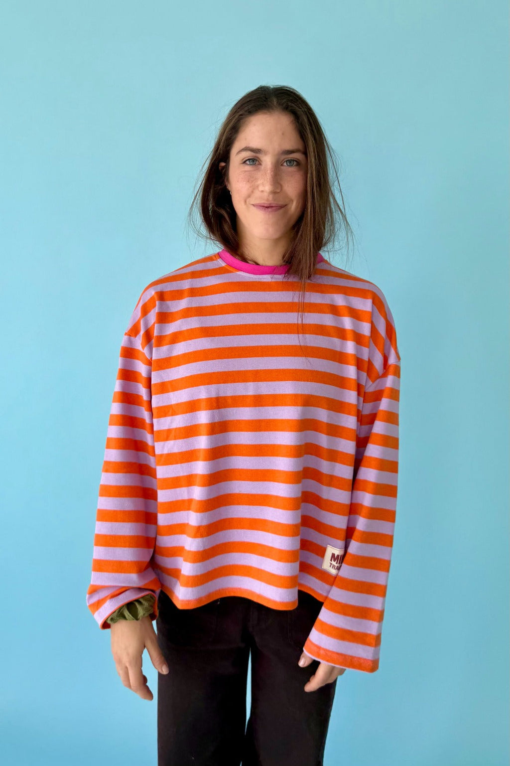 Núria Lavender And Orange T-Shirt