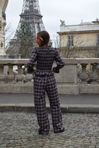 Chía Alia Gray And Red Check Shirt