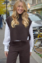 Julieta Brown Vest