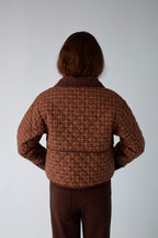 Chaqueta marrón a cuadros Mili