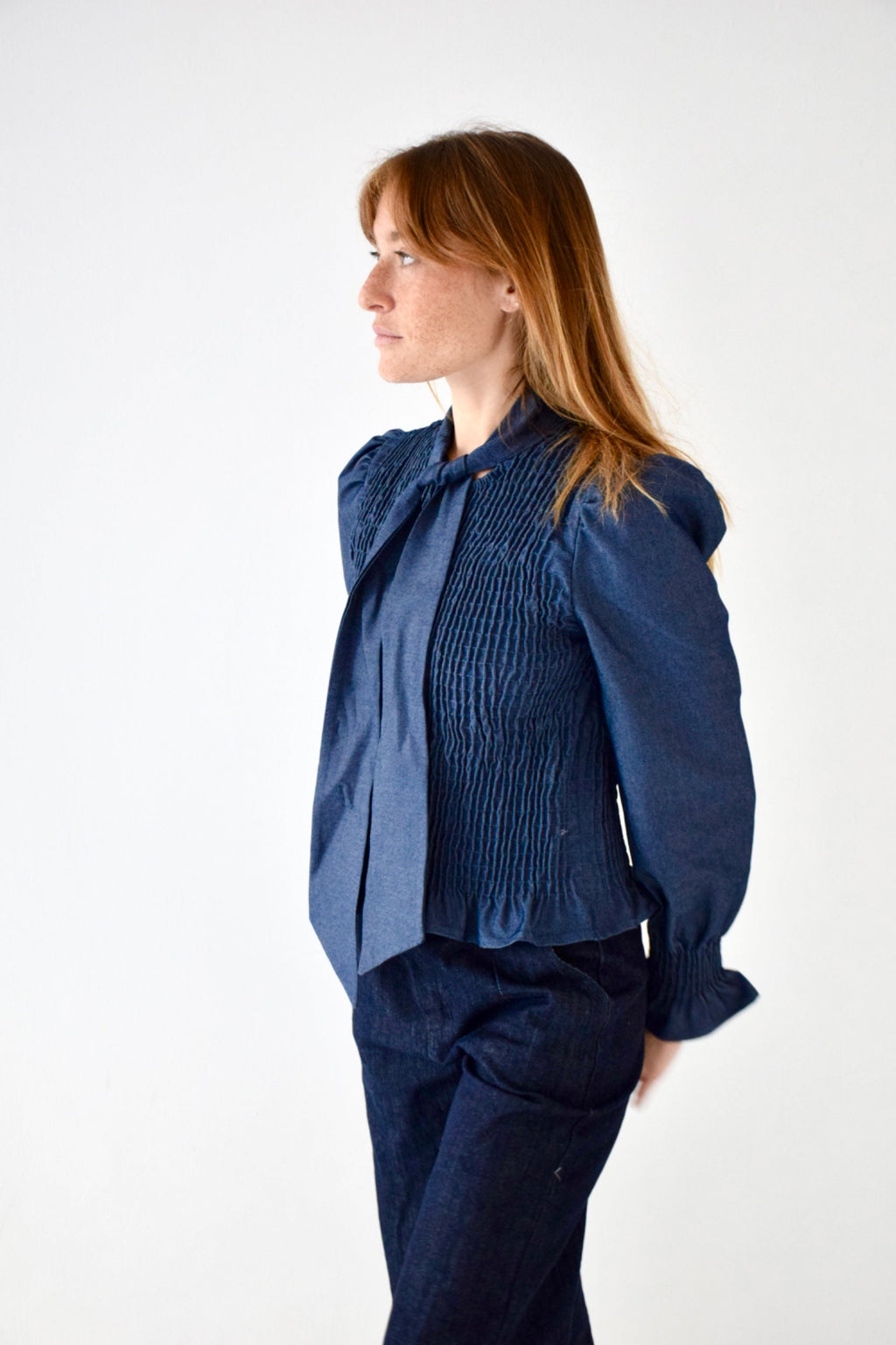 Chía Lazo Denim Blouse