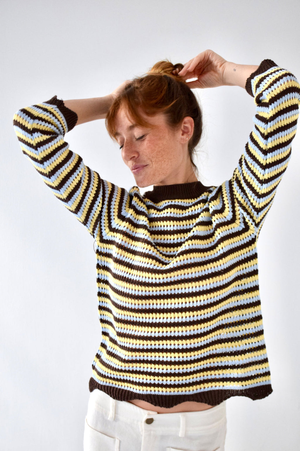 Pull Violeta Marron