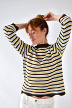 Pull Violeta Marron