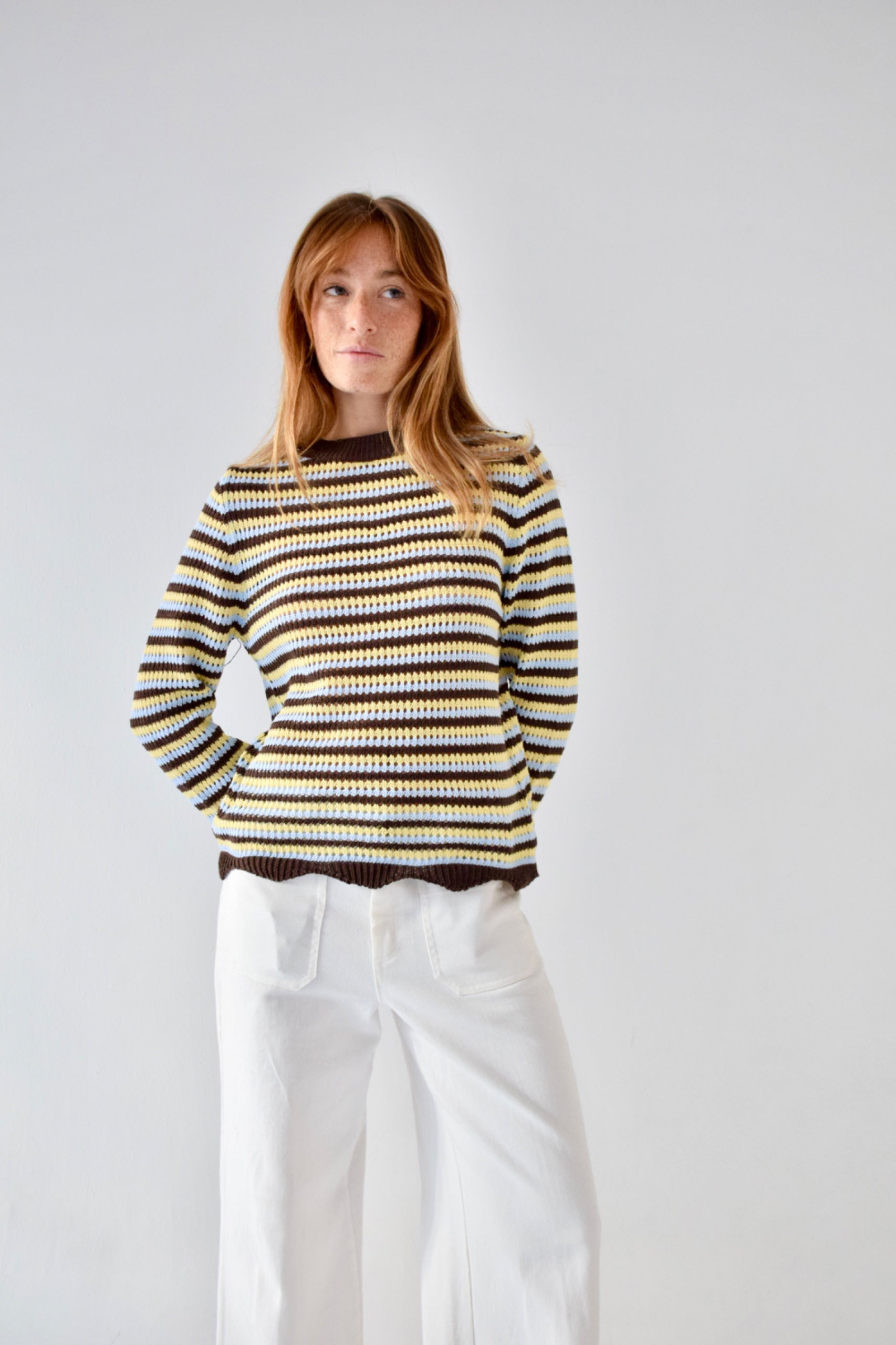 Pull Violeta Marron